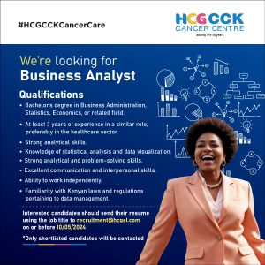 BUSINESS ANALYST HCG CCK Cancer Centre